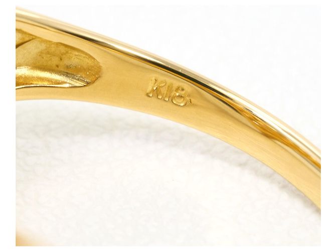 Autre Marque Anello a fascia in oro giallo 18K con diamante marrone D'oro - vista 5