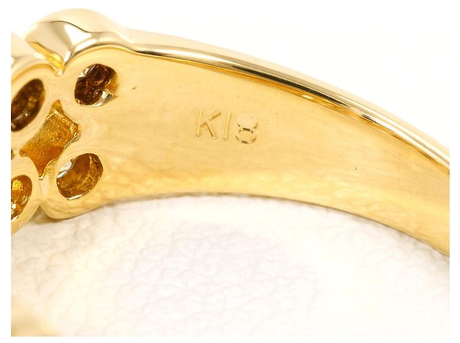 Autre Marque 18K Gelbgold-Ring mit Diamant Golden - Ansicht 5