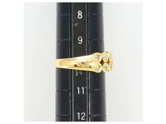 Autre Marque 18K Gelbgold-Ring mit Diamant Golden - Ansicht 8