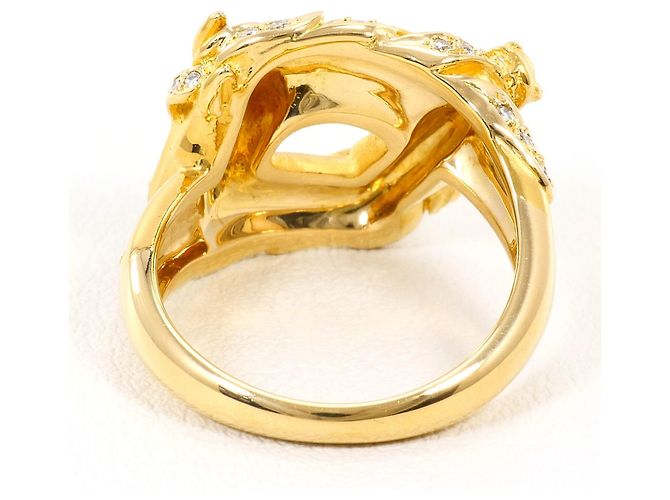 Autre Marque 18K Gelbgold-Ring mit Diamant Golden - Ansicht 4