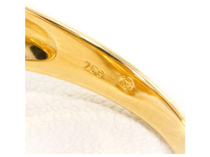 Autre Marque 18K Gelbgold-Ring mit Diamant Golden - Ansicht 5