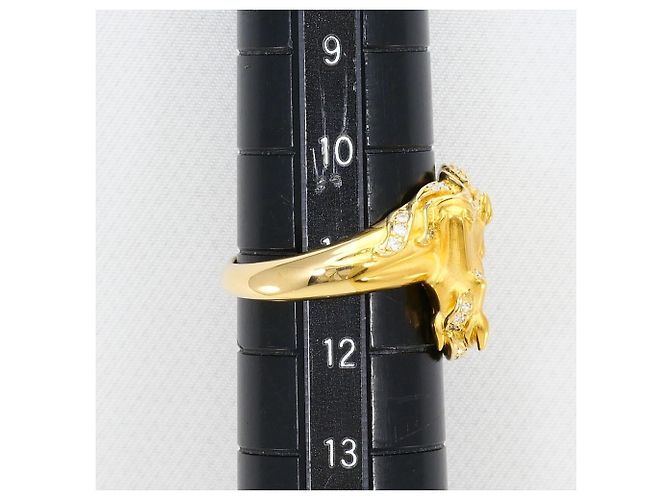 Autre Marque 18K Gelbgold-Ring mit Diamant Golden - Ansicht 7
