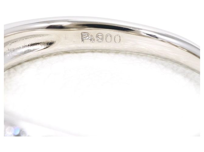 Autre Marque PT900 Platinring mit Diamant - Ansicht 5