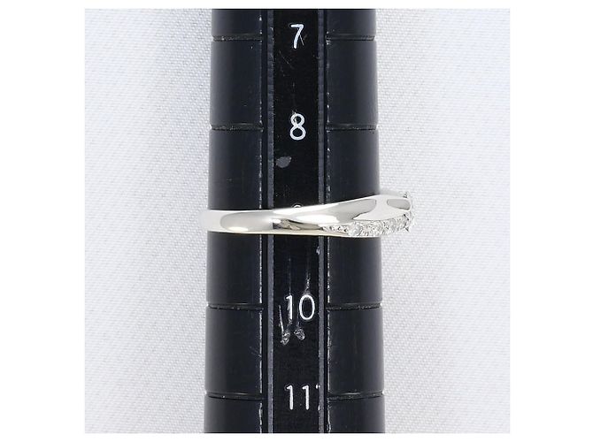 Autre Marque PT900 Platinring mit Diamant - Ansicht 7