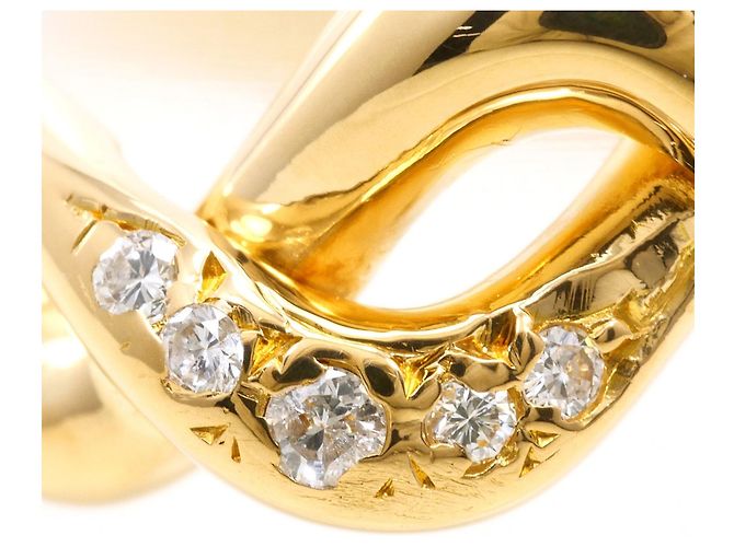 Autre Marque 18K Gelbgold-Ring mit Diamant Golden - Ansicht 2