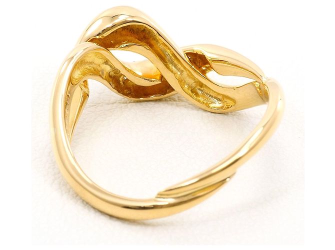 Autre Marque 18K Gelbgold-Ring mit Diamant Golden - Ansicht 4