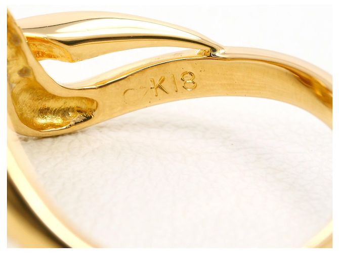 Autre Marque 18K Gelbgold-Ring mit Diamant Golden - Ansicht 5