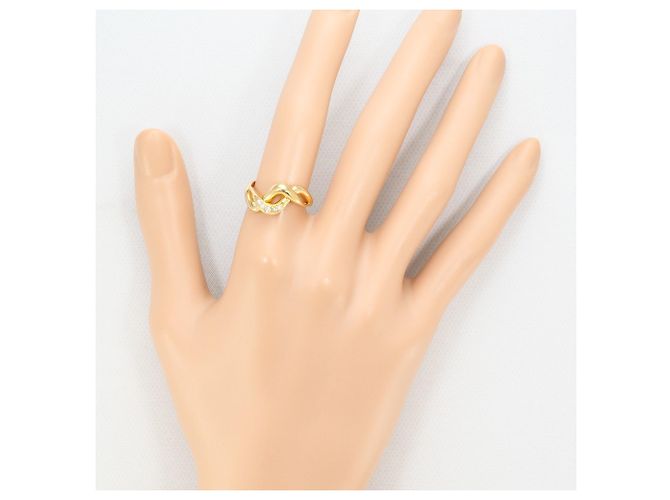 Autre Marque 18K Gelbgold-Ring mit Diamant Golden - Ansicht 7