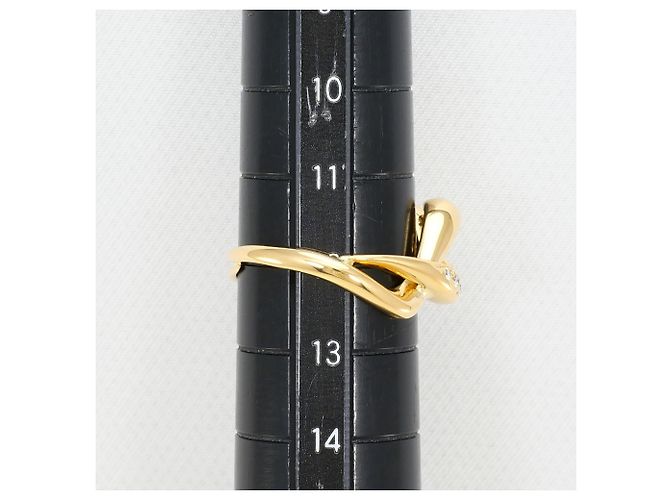 Autre Marque 18K Gelbgold-Ring mit Diamant Golden - Ansicht 8