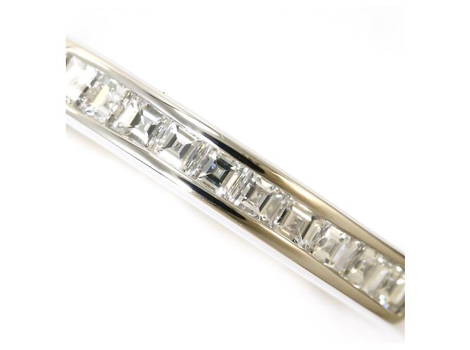 Autre Marque PT900 Platinring mit Diamant - Ansicht 4
