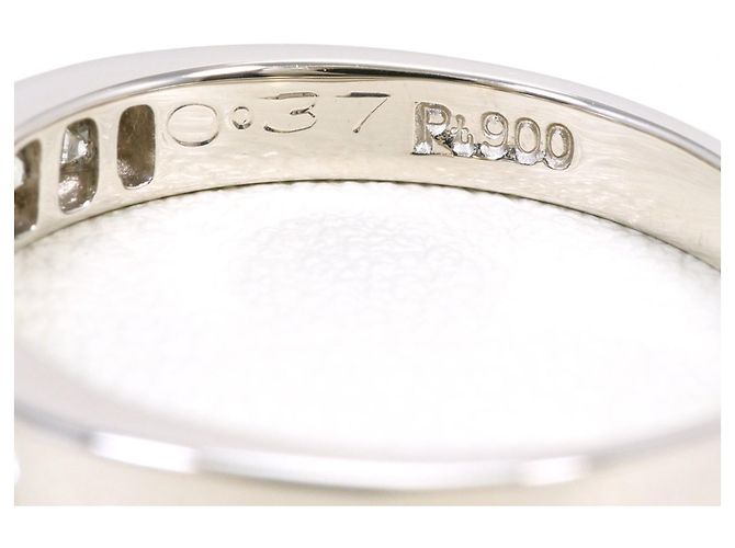 Autre Marque PT900 Platinring mit Diamant - Ansicht 5