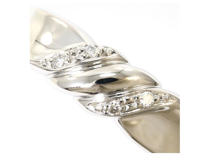 Autre Marque Platinring mit Diamant - Ansicht 2