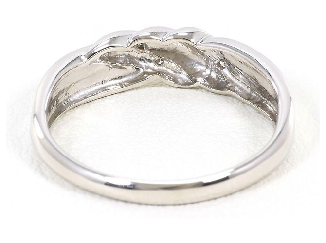Autre Marque Platinring mit Diamant - Ansicht 4