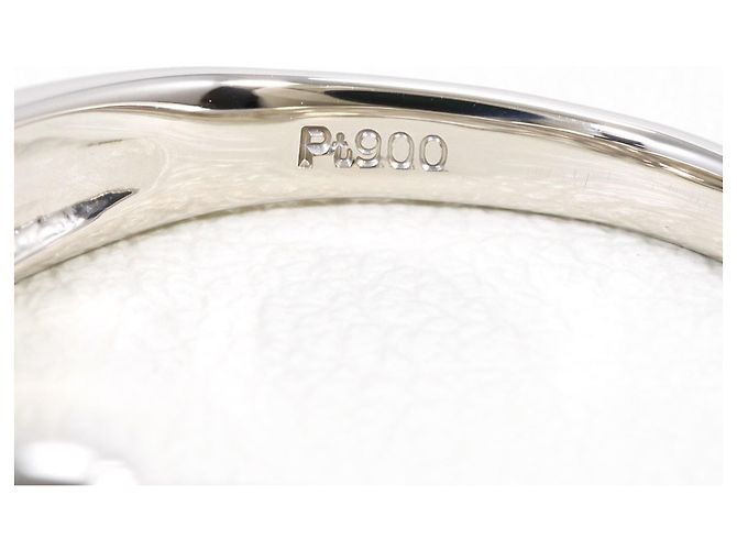 Autre Marque Platinring mit Diamant - Ansicht 5