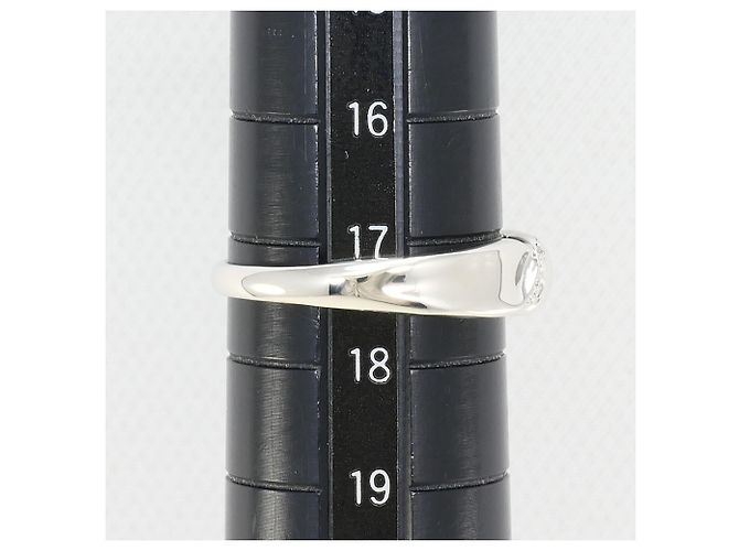 Autre Marque Platinring mit Diamant - Ansicht 8