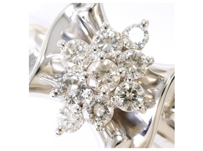 Autre Marque Platinring mit Diamant - Ansicht 2