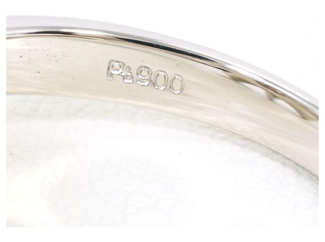 Autre Marque Platinring mit Diamant - Ansicht 5