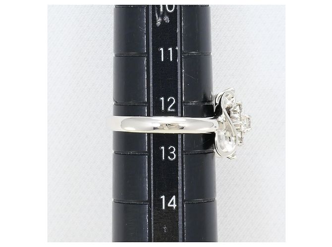 Autre Marque Platinring mit Diamant - Ansicht 8