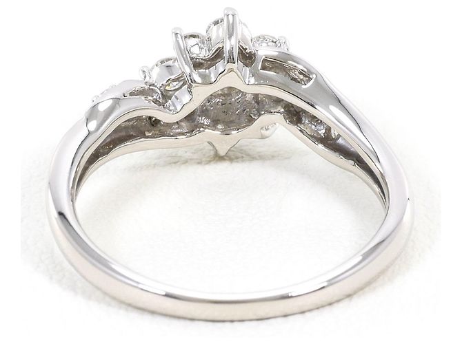 Autre Marque Platinring mit Diamant - Ansicht 4