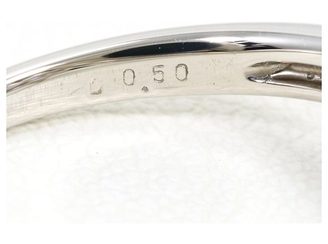 Autre Marque Platinring mit Diamant - Ansicht 6