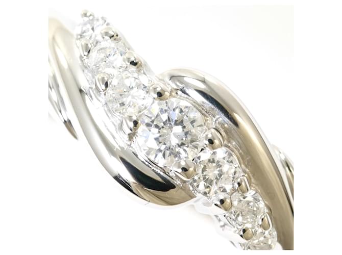 Autre Marque Platinring mit Diamant - Ansicht 2
