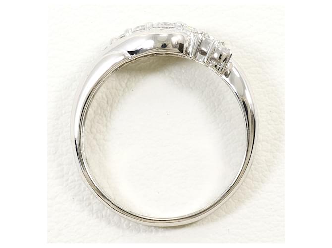 Autre Marque Platinring mit Diamant - Ansicht 3