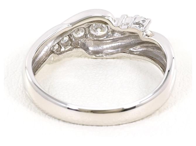 Autre Marque Platinring mit Diamant - Ansicht 4