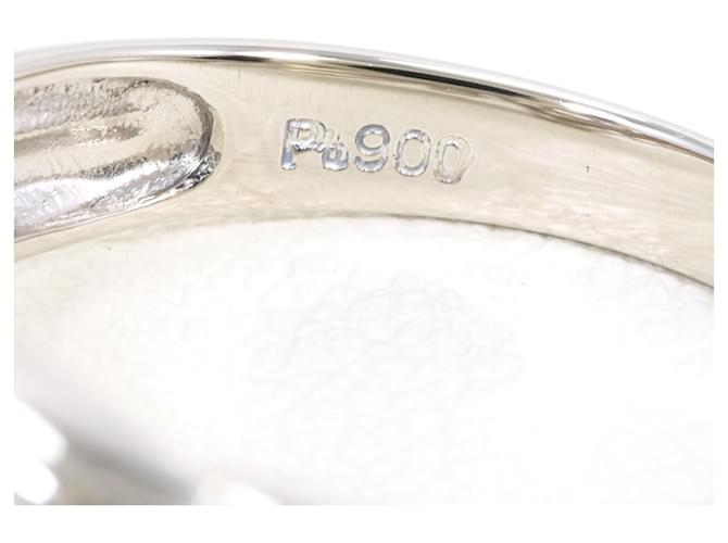 Autre Marque Platinring mit Diamant - Ansicht 5
