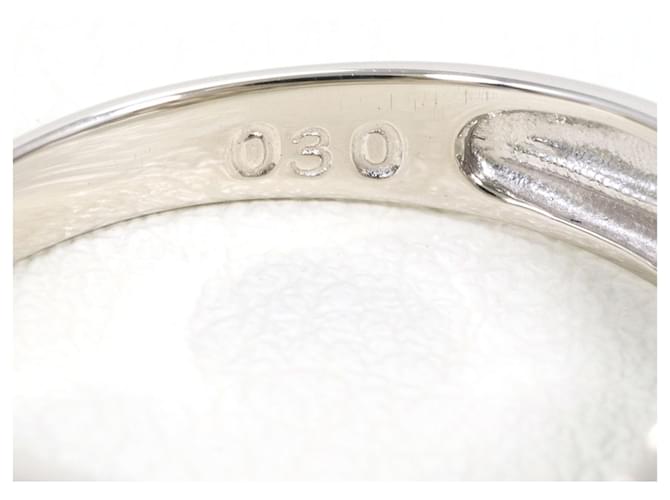 Autre Marque Platinring mit Diamant - Ansicht 6