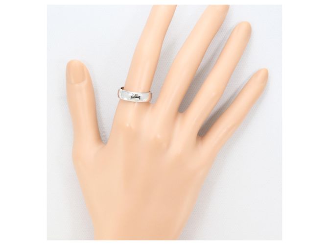 Autre Marque 18K Weißgold-Ring mit Diamant Golden - Ansicht 6