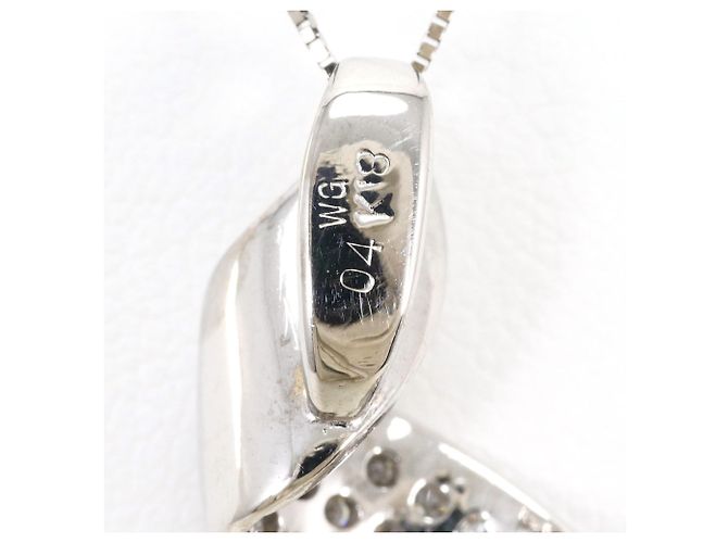 Autre Marque 18K Weißgoldkette mit Diamant Golden - Ansicht 4