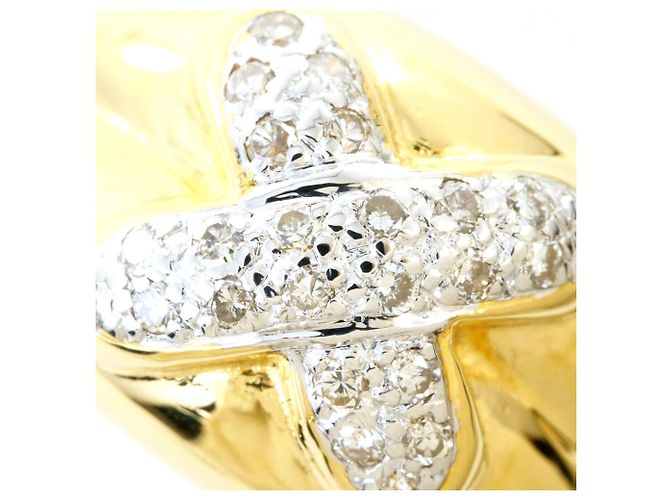 Autre Marque Anello a fascia in oro 18K con diamante D'oro - vista 2