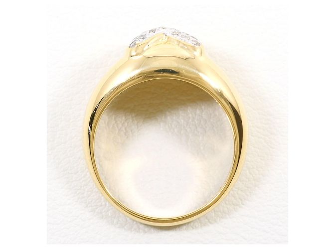 Autre Marque Anello a fascia in oro 18K con diamante D'oro - vista 3