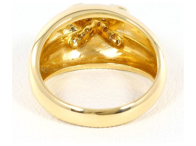 Autre Marque Anello a fascia in oro 18K con diamante D'oro - vista 4