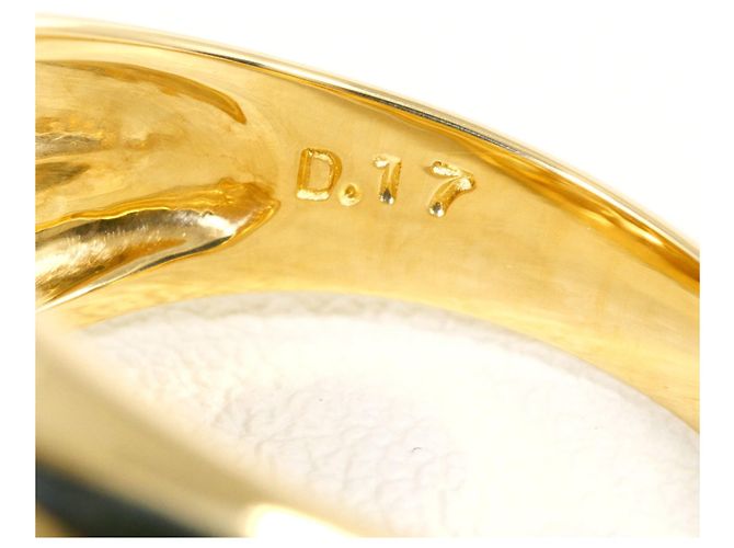 Autre Marque Anello a fascia in oro 18K con diamante D'oro - vista 6