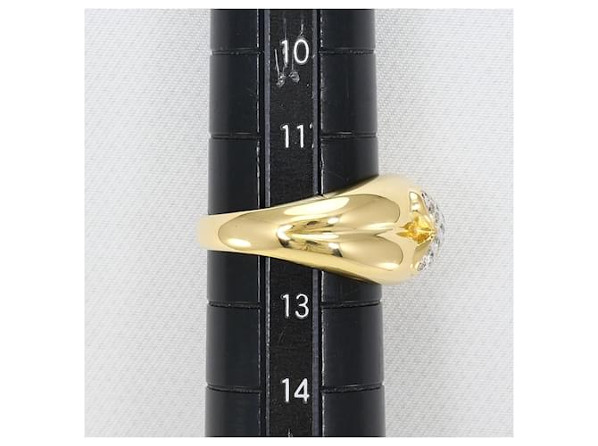 Autre Marque Anello a fascia in oro 18K con diamante D'oro - vista 8