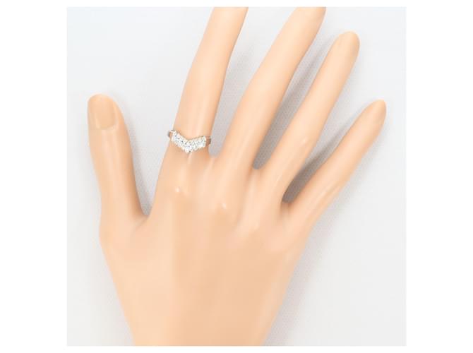 Autre Marque Platinring mit Diamant - Ansicht 6