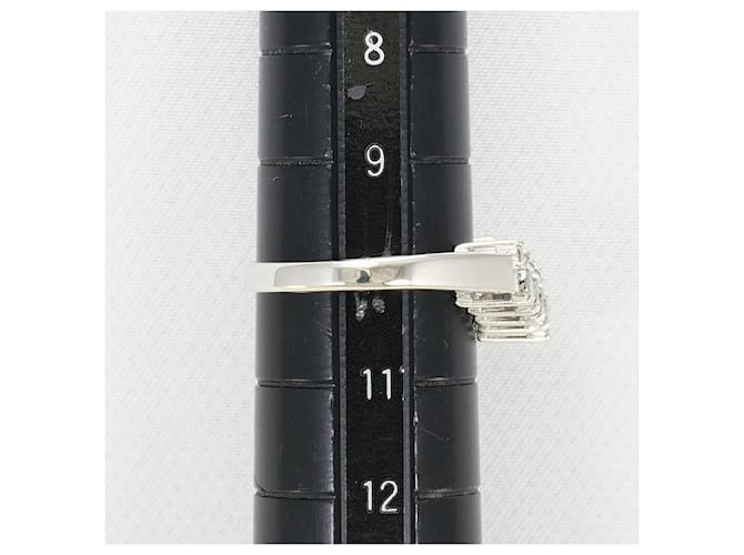 Autre Marque Platinring mit Diamant - Ansicht 7