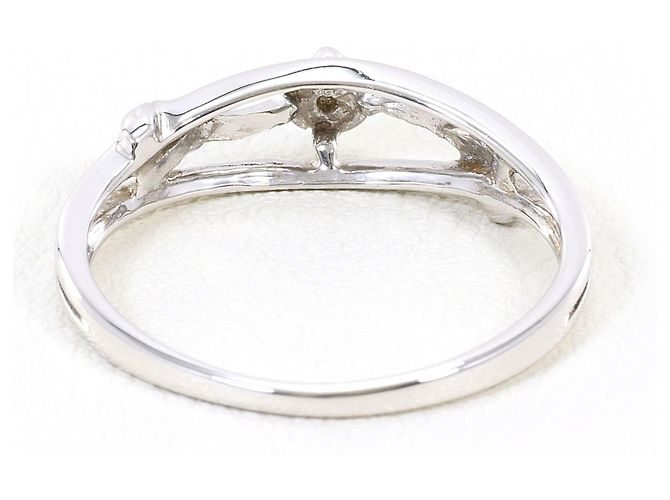 Autre Marque 18K Weißgold-Ring mit Diamant Golden - Ansicht 3