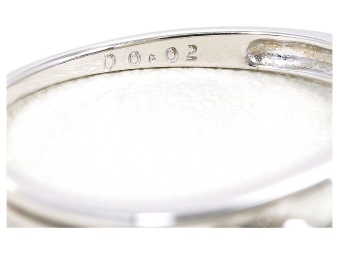 Autre Marque 18K Weißgold-Ring mit Diamant Golden - Ansicht 5