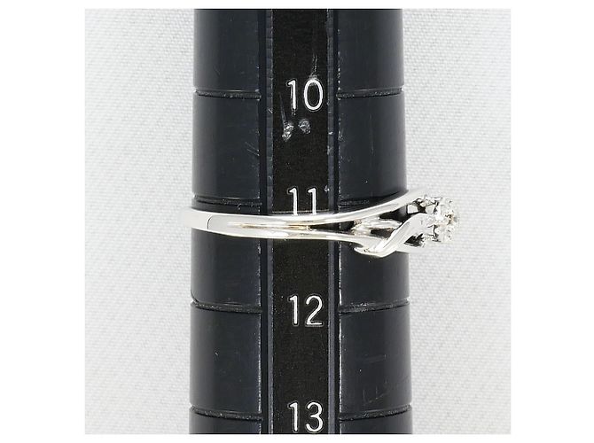 Autre Marque 18K Weißgold-Ring mit Diamant Golden - Ansicht 7