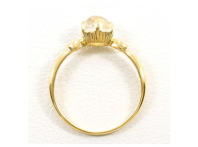 Autre Marque 18K Gelbgold-Ring mit Quarz Golden - Ansicht 2
