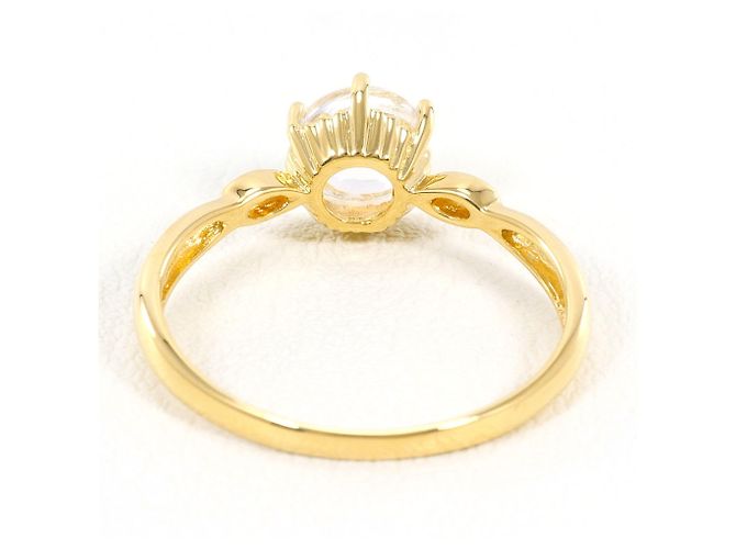 Autre Marque 18K Gelbgold-Ring mit Quarz Golden - Ansicht 3