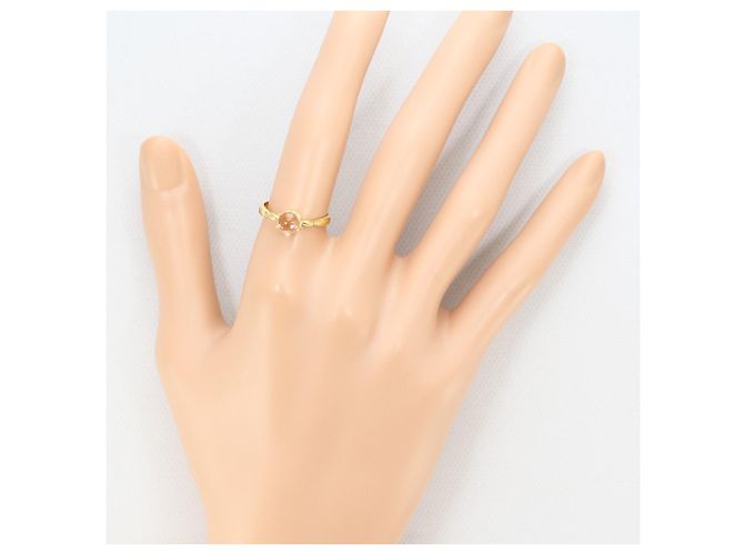 Autre Marque 18K Gelbgold-Ring mit Quarz Golden - Ansicht 5