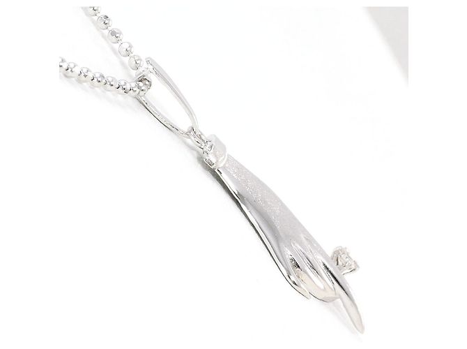 Autre Marque 14K Weißgoldkette mit Diamant Golden - Ansicht 2