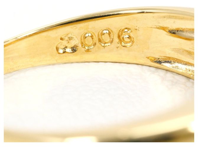 Autre Marque 18K Goldring mit Diamant Golden - Ansicht 5