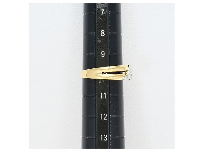 Autre Marque 18K Goldring mit Diamant Golden - Ansicht 7