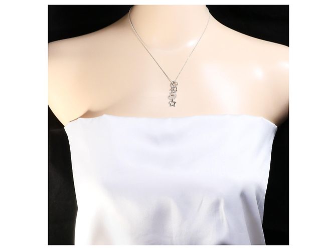 Autre Marque 14K und 18K Weißgold Halskette mit Diamant Golden - Ansicht 5