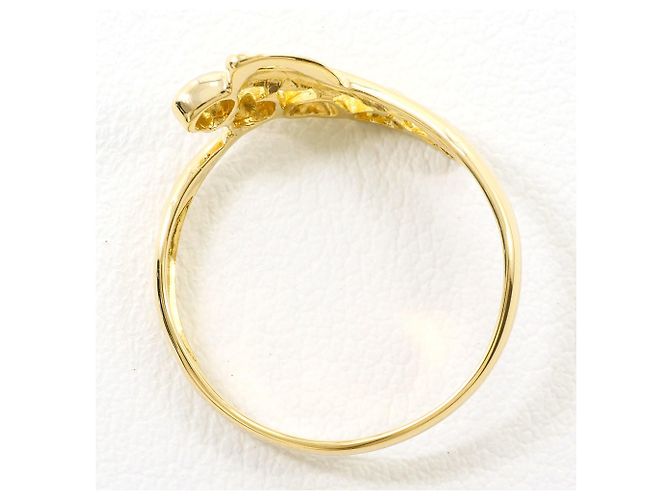 Autre Marque 18K Gelbgold-Ring mit Diamant Golden - Ansicht 2