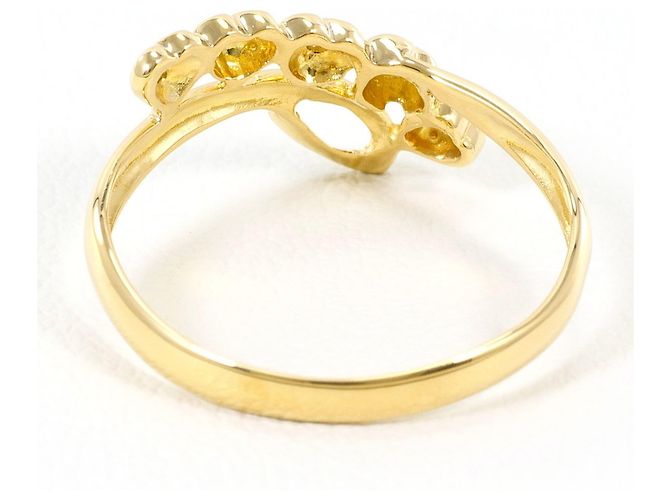 Autre Marque 18K Gelbgold-Ring mit Diamant Golden - Ansicht 3
